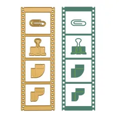 Vaessen Creative - Stanzschablone - Vintage-Filmstreifen