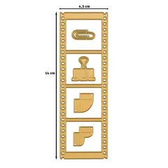 Vaessen Creative - Stanzschablone - Vintage-Filmstreifen