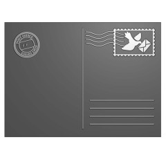 Vaessen Creative - Embossing Folder - Postkarte