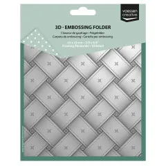 Vaessen Creative - Embossing Folder - Gewebtes Muster