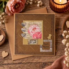 Vaessen Creative - Embossing Folder - Gewebtes Muster
