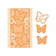 Tonic Studio Verso Die - Mini Slimline Beautiful Butterfly