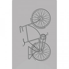 3D Impresslits Embossing Folder - Bicycle by Kath Breen