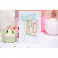 Thinlits Die Set - Fabulous Birthday Numbers by Debi Potter