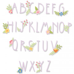 Thinlits Die Set - Floral Alphabet by Alexis Trimble