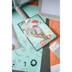 Sizzix - Clear Stamps with Cutting Dies - Letter Drop by 49 & Market