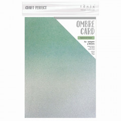 Craft Perfect Ombre Card - Opalescent Green