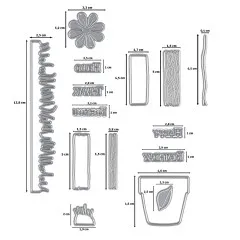 Vaessen Creative Stanzschablone - Garden