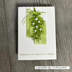 Vaessen Creative - Stanzschablone - Weihnachtskugeln & Tannenzweig