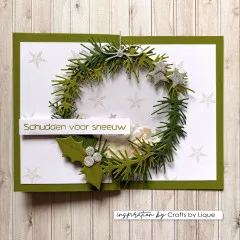 Vaessen Creative - Stanzschablone - Weihnachtskugeln & Tannenzweig