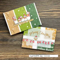 Vaessen Creative - Clear Stamps - Weihnachtshühner 1