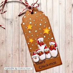 Vaessen Creative - Clear Stamps - Weihnachtshühner 2