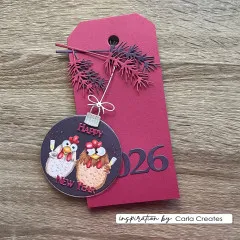 Vaessen Creative - Clear Stamps - Weihnachtshühner 2