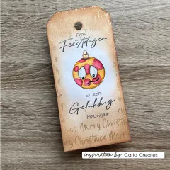 Vaessen Creative - Clear Stamps - Weihnachtskugeln