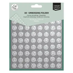 Vaessen Creative - Embossing Folder - Weihnachtskugeln