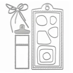 Vaessen Creative - Stanzschablone - Odey's Birthday Party - Label