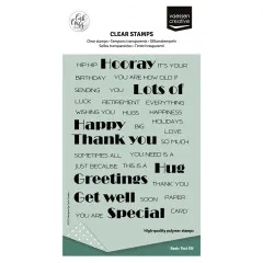 Vaessen Creative - Clear Stamps - Odey's Birthday Party - Englische Texte