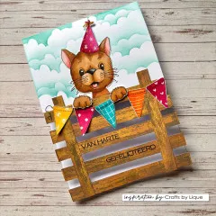 Vaessen Creative - Clear Stamps - Odey's Birthday Party 1