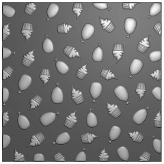 Vaessen Creative - Embossing Folder - Odey's Birthday Party - Party