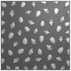 Vaessen Creative - Embossing Folder - Odey's Birthday Party - Party