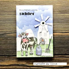 Vaessen Creative - Clear Stamps - Cow on the Farm by Carla Creates