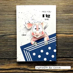 Vaessen Creative - Clear Stamps - Piggy on the Farm by Carla Creates
