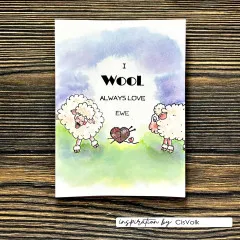 Vaessen Creative - Clear Stamps - Sheep on the Farm by Carla Creates