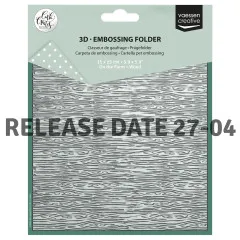 Vaessen Creative - Embossing Folder - Wood on the Farm by Carla Creates