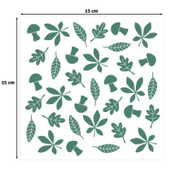 Vaessen Creative - Schablone - Leaves by Carla Creates