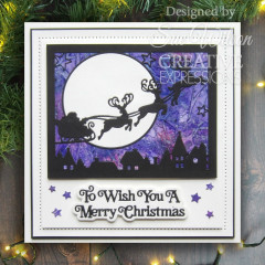 Craft Dies by Sue Wilson - Festive Moonlight Sleigh Cover Plate