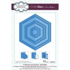 Craft Dies - In and Out Collection - Hexagons Craft Dies - In and Out Collection - Hexagons