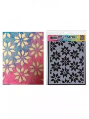 Dylusions 5x8 Stencil - Star Flurry Large