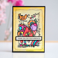 Clear Stamps - Rainbow heart