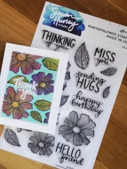 Simon Hurley Clear Stamps - Sentimental Flowers