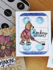 Simon Hurley Cling Stamps - Background Ice Rink