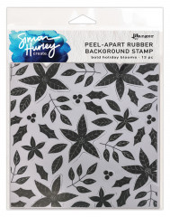 Simon Hurley create. Background Cling Stamps - Bold Holiday Blooms