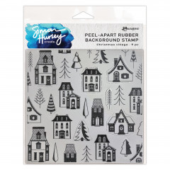 Simon Hurley create. Background Cling Stamps - Christmas Village