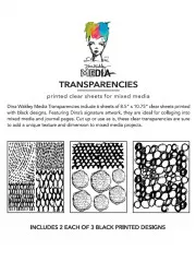 Dina Wakley Media Transparencies - Pattern Play Set 1