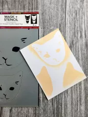 Dina Wakley Media Stencil - Cat Head Masks