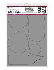 Dina Wakley Media Stencils - Uneven Shapes