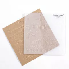 Vaessen Creative Embossing Folder - Deutscher Text Trost