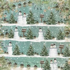 Vintage Snowman 12x12 Paper Pad