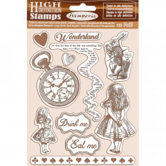 Cling Stamps - Alice Wonderland