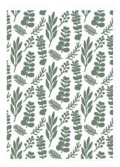 Embossing Folder - Winter White Foliage Background