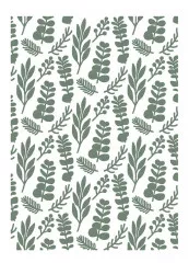 Embossing Folder - Winter White Foliage Background