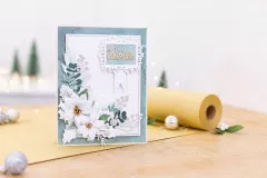 Embossing Folder - Winter White Foliage Background