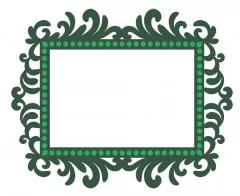 Metal Die - Winter White Fancy Frame