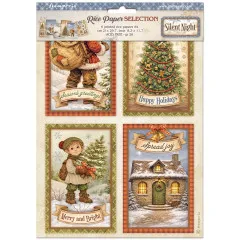 Silent Night - A4 Rice Paper Selection