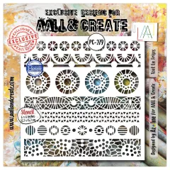 Aall & Create Stencil Dentelle Florale 6x6 Zoll mit floroiden Mustern