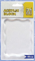 Acrylblock mit gewelltem Rand